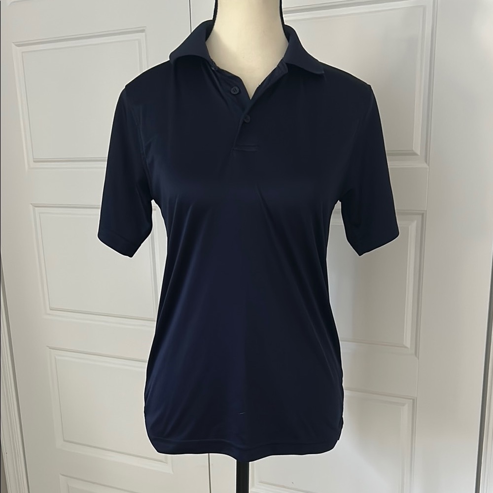 French Toast Fitted Navy Polo Shirt with Short Sleeves Soft Material Unisex XL